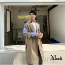 チェスターコート トレンチコート ファッション メンズ コート トップス ジャケット アウター 紳士 ロング丈 ストリート カジュアル ゆったり カッコイイ バレン