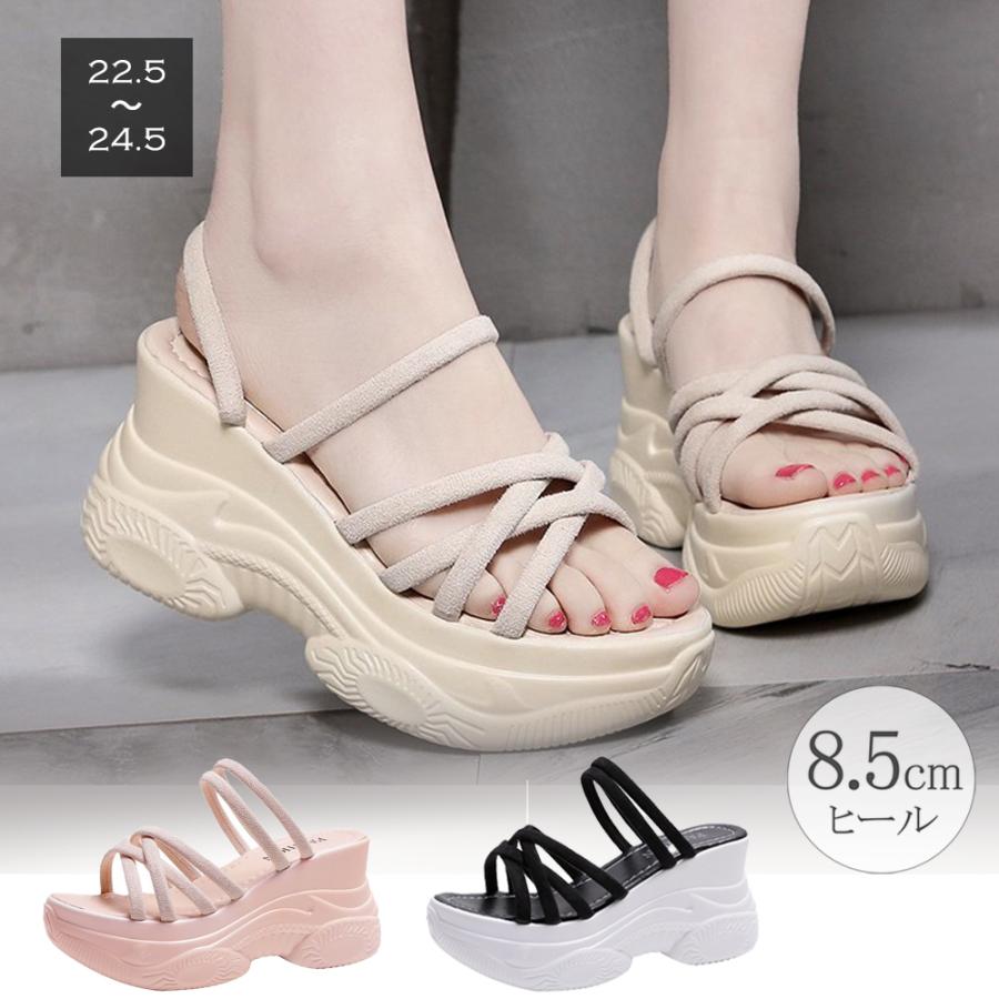 【店内全品ポイント5倍11日まで】厚底サンダル レディース 韓国 オルチャン バレンタイン 2023 プレゼント
