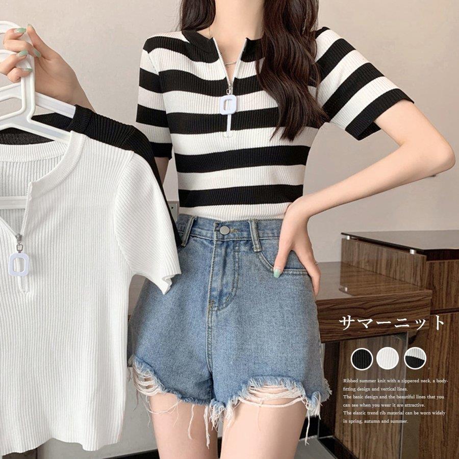 サマーニット レディース ニットトップス バレンタイン 2023 プレゼント