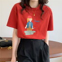 半袖tシャツ レディース ビッグtシャツ 白tシャツ ロゴプリント 可愛い ゆったり カットソー 半そでTシャツ ゆるカットソー 夏服 肌着 リゾート バレンタイン 2023 プレゼント