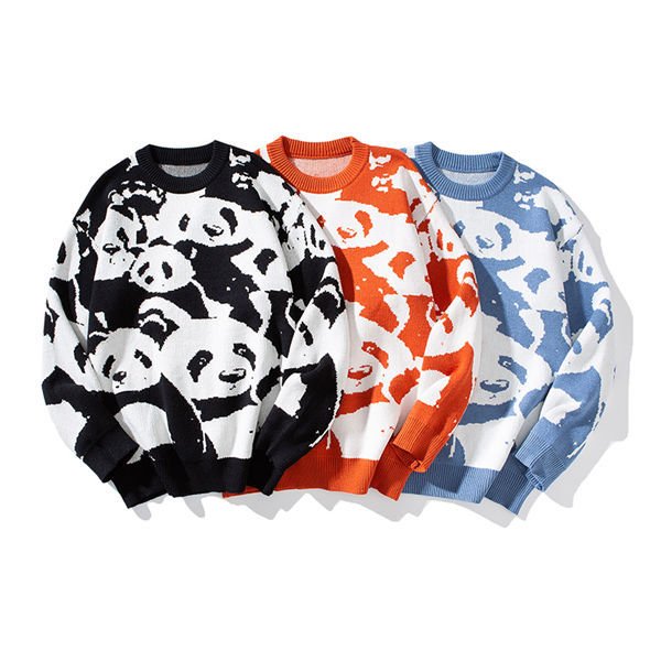 セーター メンズ ニット ニットセーター メンズ ニット トップス 長袖 柄付き カジュアル シンプル 防寒 暖かい お洒落 バレンタイン 2023(4)