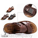 サンダル メンズ スリッポン レザー おしゃれ サンダル ローマグラディエーター ビーチサンダル 夏 リアルレザーサンダル 春夏 2way フラット スポーツ