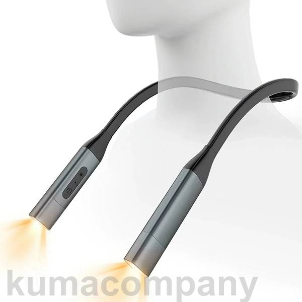 LEDネックライト LED作業灯 ブックライト LED応急ライト 非常灯 首掛けライトトラベルライト アウトドア 防犯 ブックライト 3段調色 暖色 昼光色 白色 10段階調光 首掛け式 USB充電式 停電時防災用