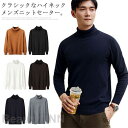 ニットセーター メンズ タートルネック トップス セーター ニット 長袖 ハイネック ゆったり 秋冬 カジュアル ビジネス お洒落 無地 暖かい かっこいい フ...