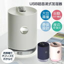 加湿器 ハイブリッド式 空気浄化 LEDライト 1L 大容量 上部給水 超音波 オフィス 卓上 持ち運び USB加湿器 デスク ミニ 加湿機 おしゃれ 静音 省...