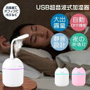 加湿器 ハイブリッド式 空気浄化 LEDライト 1L 大容量 上部給水 超音波 オフィス 卓上 持ち運び USB加湿器 デスク ミニ 加湿機 おしゃれ 静音 省...
