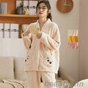 パジャマ 冬 レディース ルームウェア もこもこ 上下セット 部屋着 シンプル パジャマ 裏起毛 レディースパジャマ 防寒 母の日 プレゼント