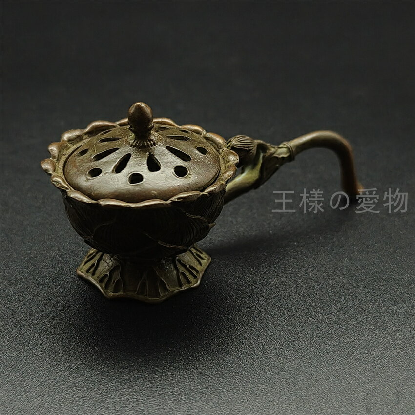 銅 細工 香炉 手持ち蓮華炉 盤香炉 装飾品 工芸品 置物 楽天市場】蓮華型柄香炉の通販