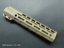 商品情報超軽量のM4用 SLR Rifleworks ION Liteタイプ M-LOK 10インチ HANDGUARD DE(10inch ハンドガード マルイ RAS メイン材質　強化ポリファイバー樹脂バレルナット材質　アルミ重量　150g軽量で、細身のハンドガードになります。写真は多少色差があります。SLR　超軽量　ハンドガード　10インチ　DE ハンドガード 5