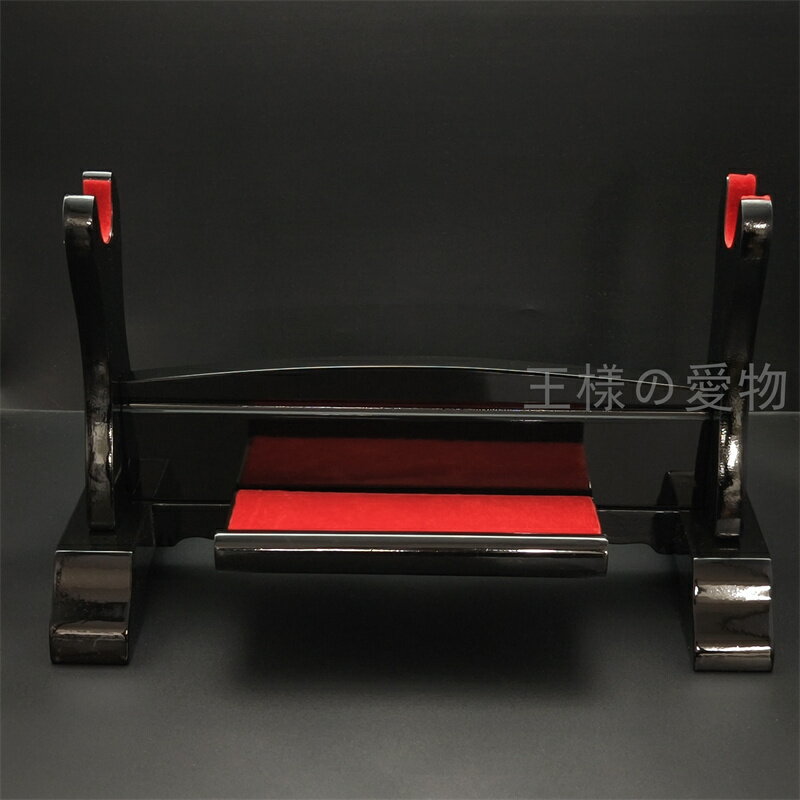 刀掛台　一本掛　組み立て式　横1本　掛け用 刀掛け台　飾り台　置台　模造刀　美術刀　居合刀　日本刀　木製