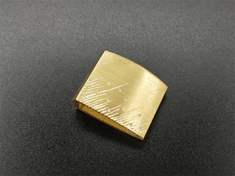 はばき　銅製　特注品　落雨図　日本刀装具　ハバキ　刀剣美術