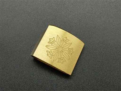 はばき 銅製 花紋の図 日本刀装具 ハバキ 刀剣美術 はばき 銅製 花紋の図 日本刀装具 ハバキ 刀剣美術