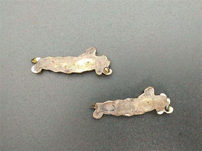 目貫　莢豆の図　銅製　細工　日本刀装具　武具　刀剣美術