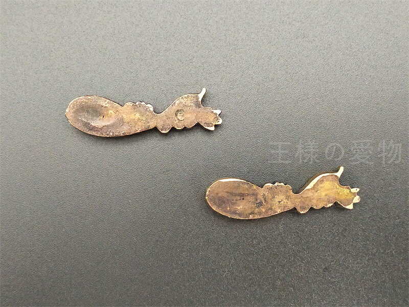 目貫　箪瓢　銅製　細工　日本刀装具　武具　刀剣美術
