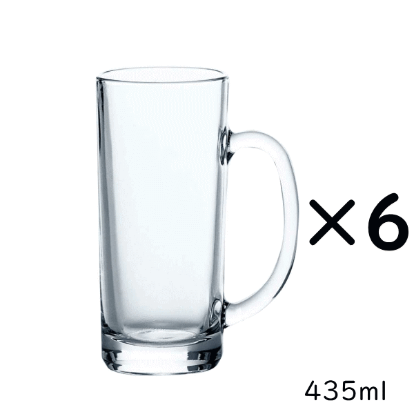 Rakuten - 東洋佐々木ガラス アルファ ジョッキ 435ml 6個 セット [ 居酒屋 業務用 ]