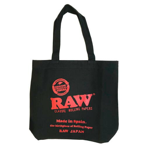 Rakuten - RAW トートバッグ ブラック キャンバス地 オフィシャルグッズ ロウ 男女兼用 ロー