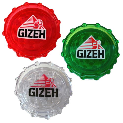 シエンジロリン村 楽天市場店のGIZEH プラスチック たばこミキサー グラインダー スケルトン ギゼ【メール便250円可】｜アングル3