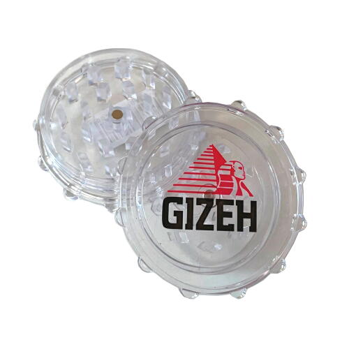 シエンジロリン村 楽天市場店のGIZEH プラスチック たばこミキサー グラインダー スケルトン ギゼ【メール便250円可】｜アングル2
