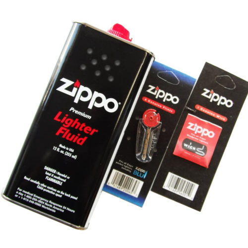 ZIPPO ジッポー オイルL缶 フリント 芯 3点セット 喫煙具