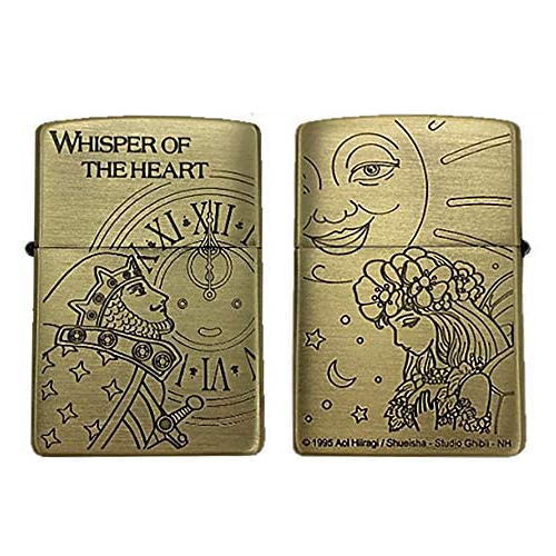 シエンジロリン村 楽天市場店のジッポー ジッポライター STUDIO GHIBLI スタジオジブリZIPPO コレクション 耳をすませば アンティークゴールド NZ-30｜アングル2