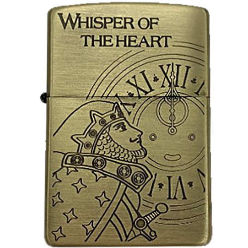 スタジオジブリ 耳をすませば ZIPPO ジッポー ジッポライター ■アンティークゴールド ■ジッポー社紙箱　保証書同梱 ■レギュラーモデル ■真鍮古美仕上げ エッチング加工 ▼ユニットのみ文字彫刻が可能です(有料)