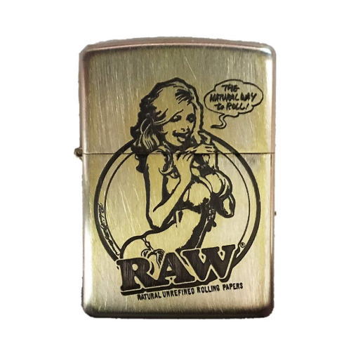 オリジナル zippo ジッポ RAW ガール Zippo ロー オリジナル 喫煙具 ジッポーオイルライター ロウ Rockin'JellyBean ロッキンジェリービーン ユーズド加工