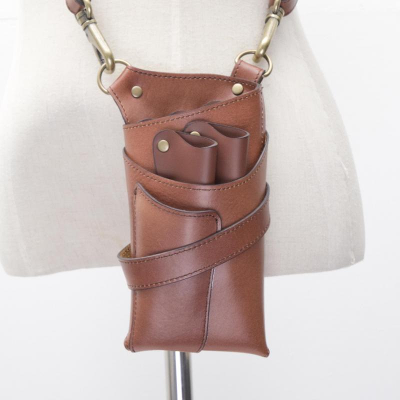 【アウトレットセール 30％OFF】訳あり商品/ 上質本革 / DEEDS カターニア アンティーク マロン 5丁入れ シザーケース / 美容師 理容師 フローリスト シザーケース シザーバッグ