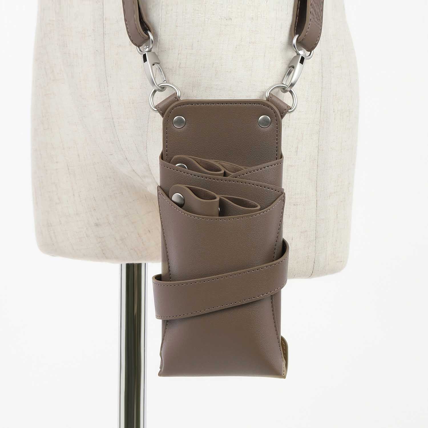 【数量限定】国内シザーケース専門メーカー 職人手作り / dp オルビア no.010 モカベージュ 0~5丁入れ シザーケース / 美容師 理容師 トリマー フローリスト シザーケース シザーバッグ