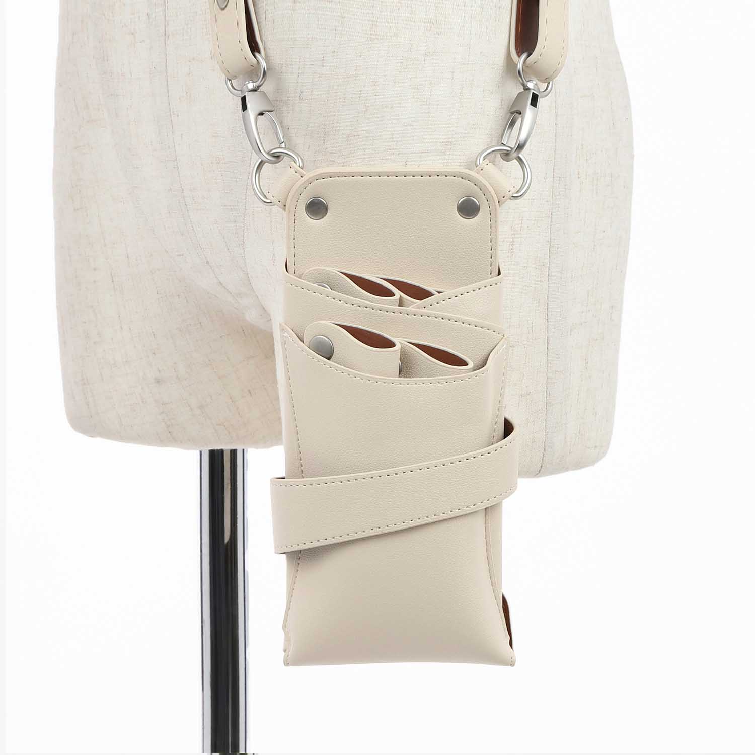 【数量限定】国内シザーケース専門メーカー 職人手作り / dpオルビア no.011 アイボリー 0~5丁入れ シザーケース / 美容師 理容師 トリマー フローリスト シザーケース シザーバッグ