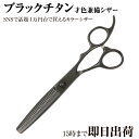 日本の鋏専門メーカー 理美容師専用 /【PF】DEEDS GTZ ブラック チタン セニング 630RA(6.0インチ・スキ率20~30%前後) /美容師 理容...