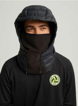 【BURTON INSULATED HOOD】バートン インシュレイテッドフード フードウォーマー スノーボード バラクラバ 目出し帽 フェイスマスク ヘルメット対応 ブラック 黒 防寒 メンズ レディース パウダー バックカントリー ダウン フリース