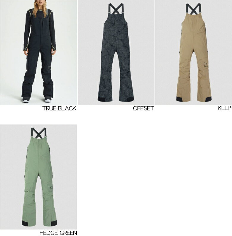 22-23 BURTON　WOMEN’S AK 2L KIMMY GORE-TEX BIB PANTS　バートン スノーボードウェア ウィメンズ キミービブパンツ 2023 ゴアテックス 2レイヤー 国内正規品