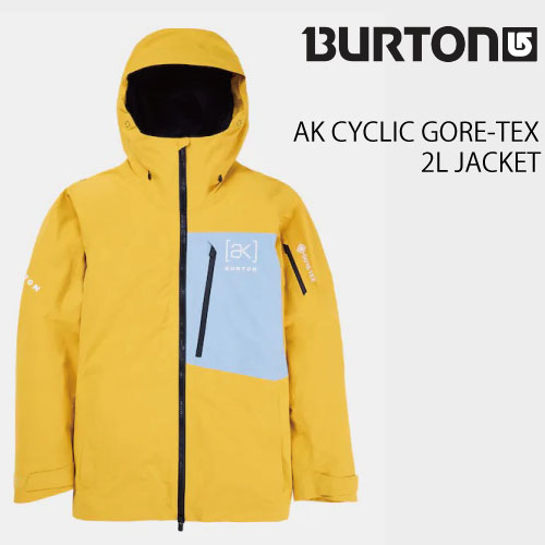 24-25 BURTON　AK 2L CYCLIC JACKET GOLDENROD DUSTY BLUE　バートン スノーボードウェア ウェア メンズ 2025 GORE-TEX ゴアテックス サイクリック 2レイヤー ゴールデンロッド ダスティー ブルー