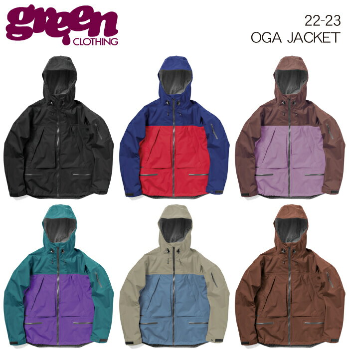 【22-23 GREEN CLOTHING OGA JACKET】グリーンクロージング オガジャケット スノーボードウェア 2023 送料無料