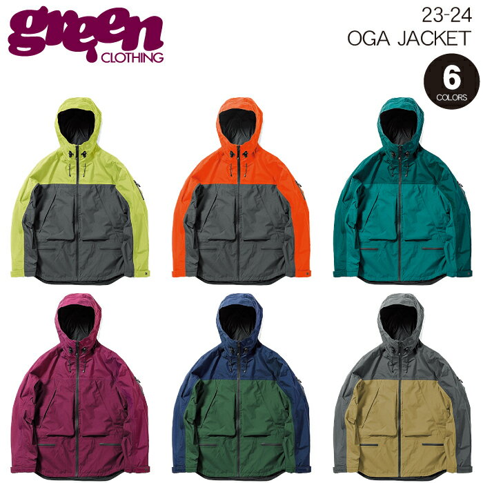 23-24 GREEN CLOTHING OGA JACKET グリーンクロージング オガジャケット スノーボードウェア 2024 送料無料