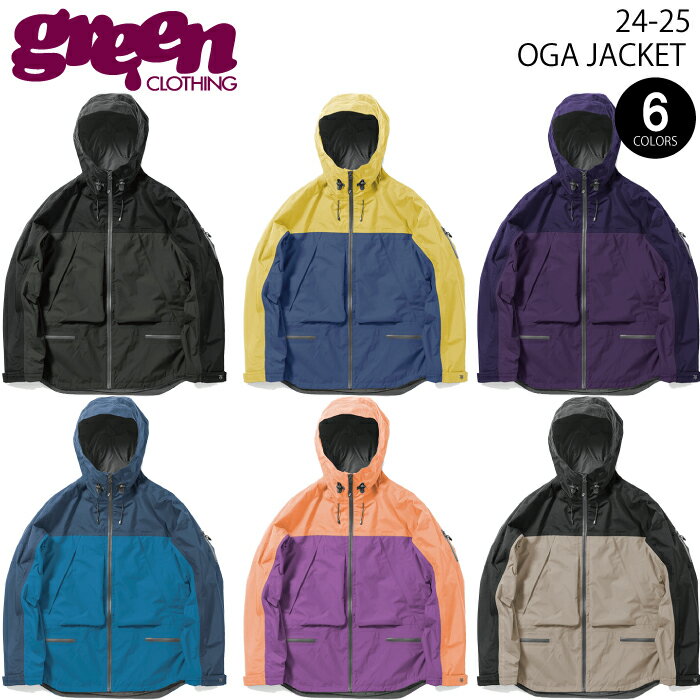 24-25 GREEN CLOTHING OGA JACKET グリーンクロージング オガジャケット スノーボードウェア 2025 送料無料