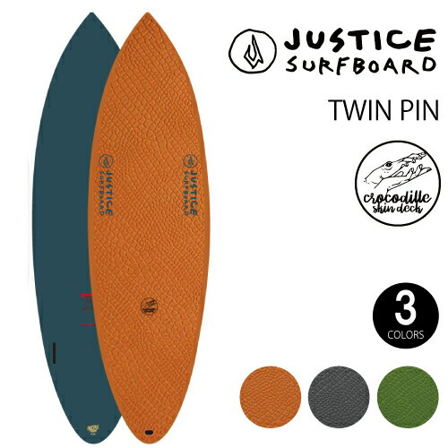 JUSTICE SURFBOARD　CROCODILE SKIN　TWIN PIN　ジャスティスサーフボード クロコダイル ツインピン 新素材サーフボード サイズ:6'1/6'..