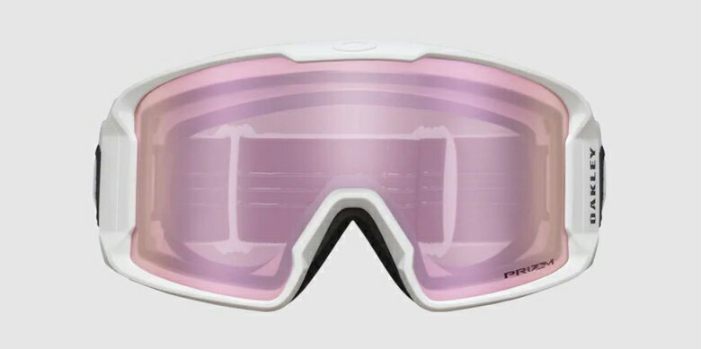 【21-22 OAKLEY　LINE MINER L / MATTE WHITE レンズ:PRIZM HI PINK IRIDIUM】オークリー ラインマイナーL ゴーグル 平面レンズ プリズムレンズ メンズ レディース ユニセックス 凹凸 国内正規品 送料無料