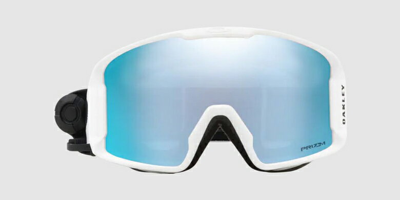 【21-22 OAKLEY　LINE MINER L / MATTE WHITE レンズ:PRIZM SAPPHIRE IRIDIUM】オークリー ラインマイナーL ゴーグル 平面レンズ プリズムレンズ メンズ レディース ユニセックス 凹凸 国内正規品 送料無料