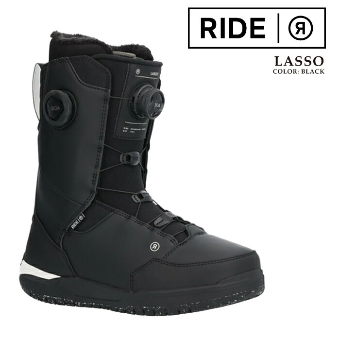 ���[���X�����OK��[���{���K�i]�X�m�[�{�[�h �u�[�c ���C�h RIDE LASSO Black ���b�\ �����Y 25-26