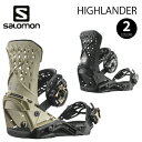 23-24 SALOMON HIGHLANDER サロモン ハイランダー シャドウフィット バインディング ビンディング 2024 ユニセックス フリースタイル 国産 正規品