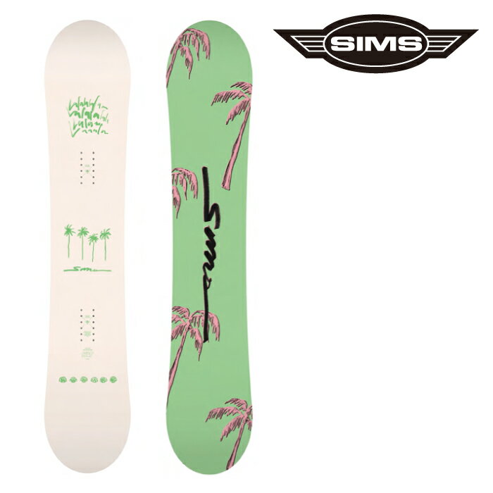 ボード購入特典あり/店頭受取OK★[日本正規品] 25-26 SIMS SALT White ソルト シムス スノーボード 板 レディース 国内正規品