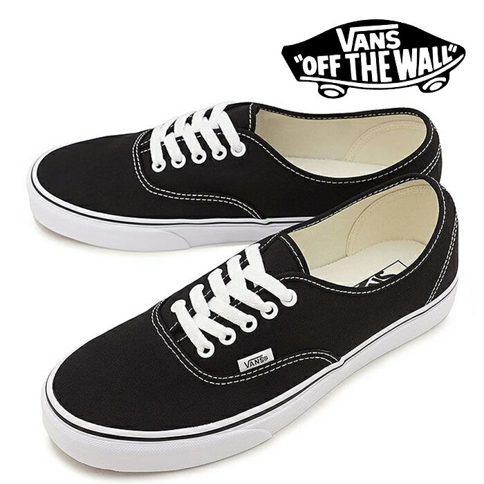店頭受取OK★[日本正規品] ヴァンズ バンズ スニーカー VANS AUTHENTIC Black メンズ レディース ユニセ..