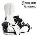 日本正規品 スノーボード ビンディング ナイデッカー NIDECKER LT-SUPERMATIC White エルティ スーパーマティック バインディング メ...