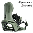 日本正規品 スノーボード ビンディング ナイデッカー NIDECKER LT-SUPERMATIC Olive エルティ スーパーマティック バインディング メ...