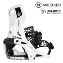 日本正規品 スノーボード ビンディング ナイデッカー NIDECKER OG-SUPERMATIC White オージー スーパーマティック バインディング メ...