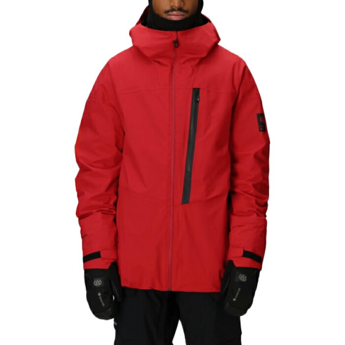 【店頭受取OK】日本正規品 スノーボード ウェア ジャケット シックスエイトシックス 686 MENS GORE-TEX GT THERMAGRAPH JACKET True Red ゴアテックス メンズ 25-26 2