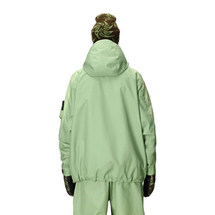 【店頭受取OK】日本正規品 スノーボード ウェア ジャケット シックスエイトシックス 686 MENS 686 HUF DOUBLE H SHELL JACKET Huf Green Colorblock メンズ 25-26 3