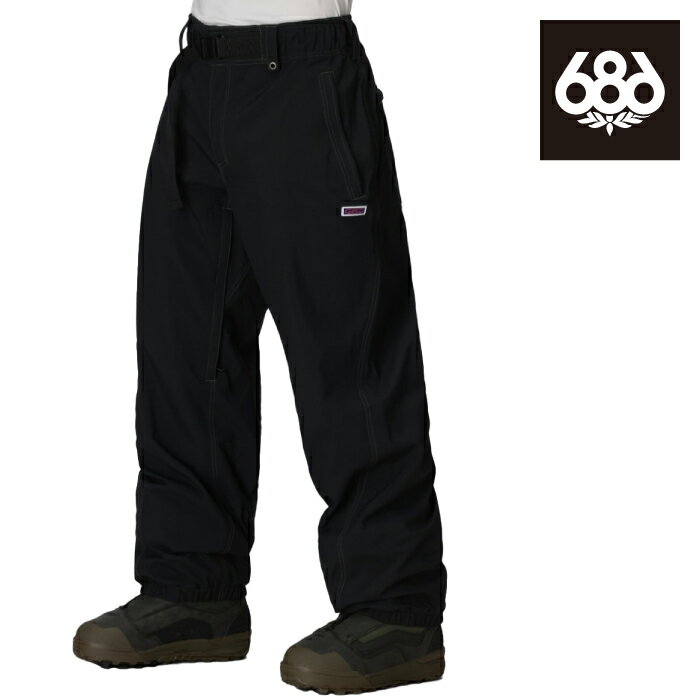 DOJO PANT WATERPROOFING: 20,000MM BREATHABILITY: 15,000MM SPECIAL FEATURES: ・BLACK: 2-Layer infiDRY 20K Nylon Fabric + PFAS Free DWR ・NAVY DENIM: 2-Layer infiDRY 20K Polyester Denim Fabric + PFAS Free DWR ・MOSS GREEN RIPSTOP: 2-Layer infiDRY 20K 24% Recycled Polyester Ripstop Fabric + PFAS Free DWR ・Inner 500D Back Hem Reinforement ・Air-Flo Inner Leg Vents ・Front Hand Pocket Zipper ・Lift Ticket Eyelet on Belt Loop ・Front Hand Zippered Pockets and Back Zippered Pockets ・Elastic Cuffs ・Front Hand Pocket Inner Key Clip ・Boot Gaiter and Boot Lace Hook ・500D Bottom Hem + Bottom Lining ・Fully Taped Bemis Seams ・Elastic Waist with Integrated Adjustable Webbing Belt ・Elastic Cuff ・External Pocket Count: 4 ・4-Pocket Design SIZES: S, M, L, XL, XXL ■MENS PNT OUTERWEAR FITGUIDE(単位cm) XS S M L XL XXL 適応身長 150-156 155-163 162-171 168-178 175-184 181-191 ウエスト 76-81 81-86 86-91 91-96 96-101 101-107 ヒップ 90-96 95-102 100-108 106-113 110-118 115-120 膝回り 48-50 50-52 52-54 54-56 56-58 58-60 裾回り 50-51 51-52 52-53 53-54 54-55 55-56 レングス 76-78 78-80 79-81 80-82 81-83 82-84 ※686はUSサイズ基準となっています。FIT GUIDEはメーカーが推奨するサイズの目安となりますが、実際に商品をご試着されることをお薦めいたします。商品によりサイズスペックが異なります。