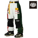 日本正規品 スノーボード ウェア パンツ シックスエイトシックス 686 MENS 686 ASSC F1 SHELL PANT Assc White Colorblock メンズ 25-26 予約